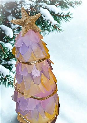 Sea Glass Christmas Tree